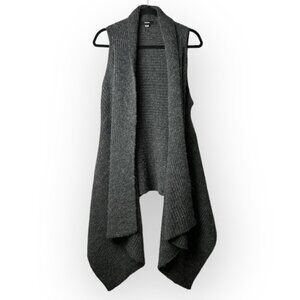 Rudsak Wool  & Alpaca Blend Dark Grey Long Waterfall Vest